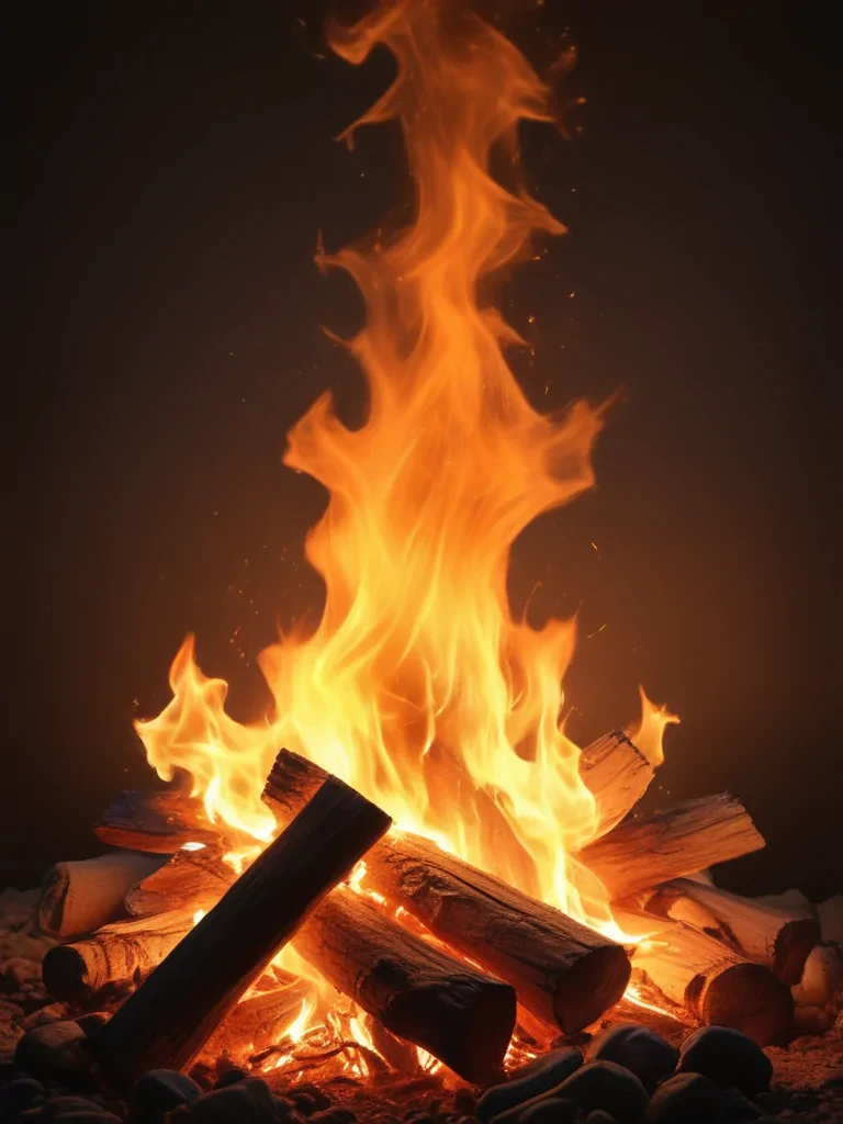 background on fire