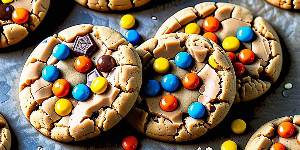 peanut butter cookies with reese's pieces