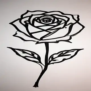 rose outline
