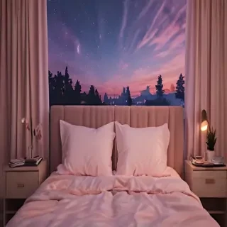 aesthetic bedroom background