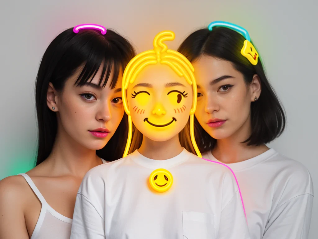 neon emoji