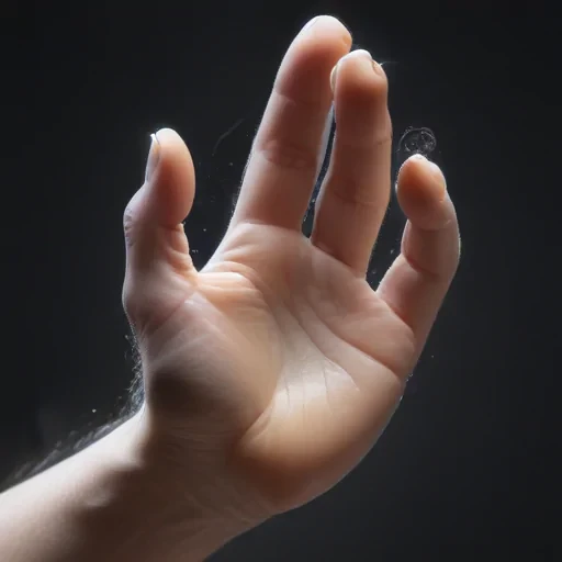 transparent prayer hand