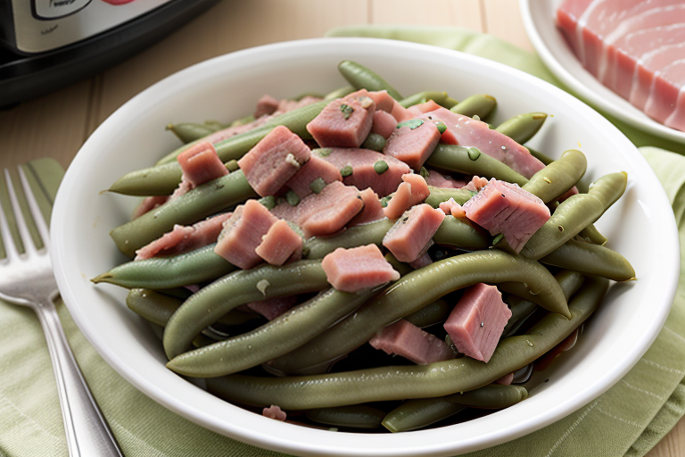 crockpot green beans with ham