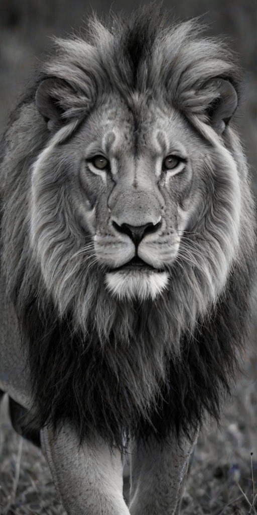 lion black and white pictures