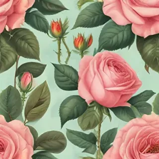 vintage rose illustration