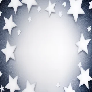 white stars background