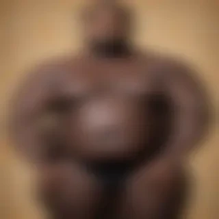 black fat man