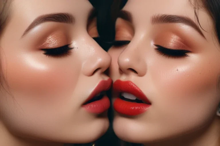 aesthetic kiss