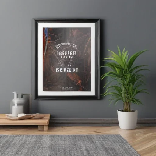 framed art mockup