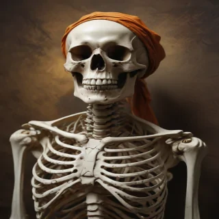 skeleton background