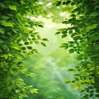 green leaves background