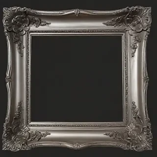 silver picture frame png