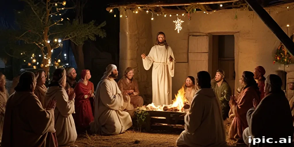 jesus at christmas images