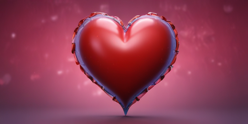 Vibrant Red Heart Symbolizing Love and Affection Against a Soft Background