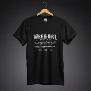 black tee shirt mockup
