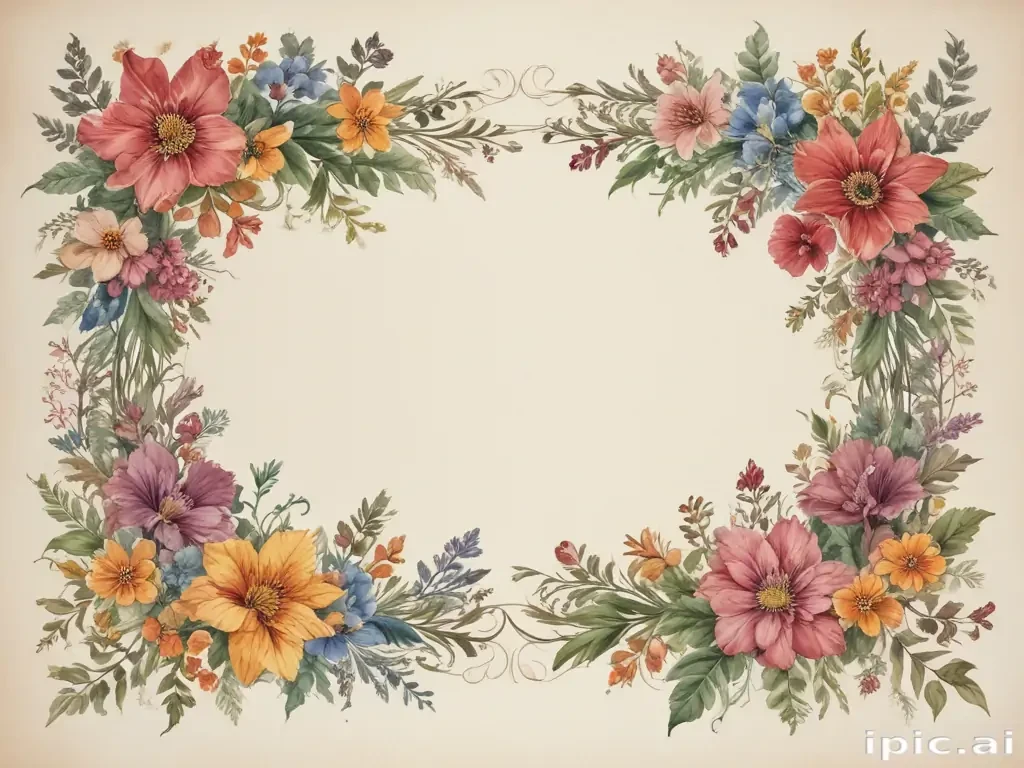 floral page borders