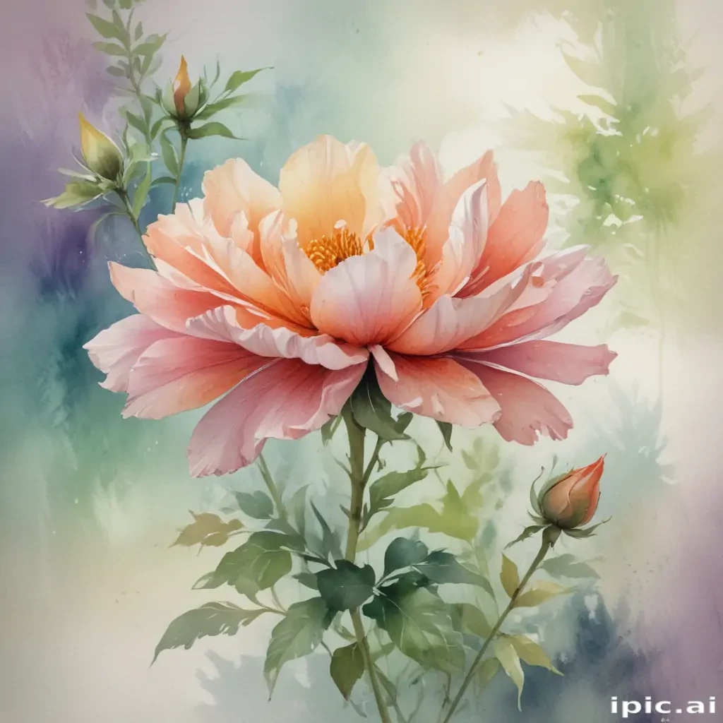 watercolor floral background