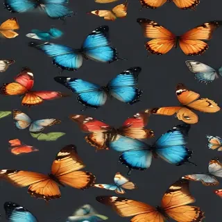 butterflies transparent background