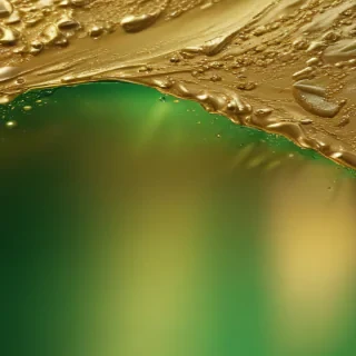 gold and green background