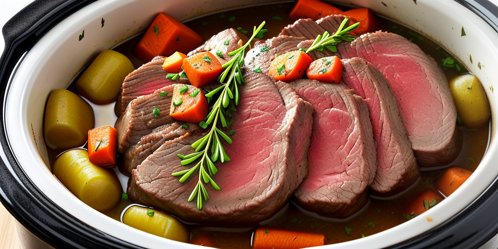 recipe for sirloin tip roast crock pot