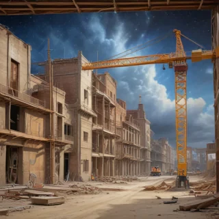 construction site background