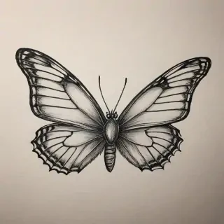 buterfly sketch