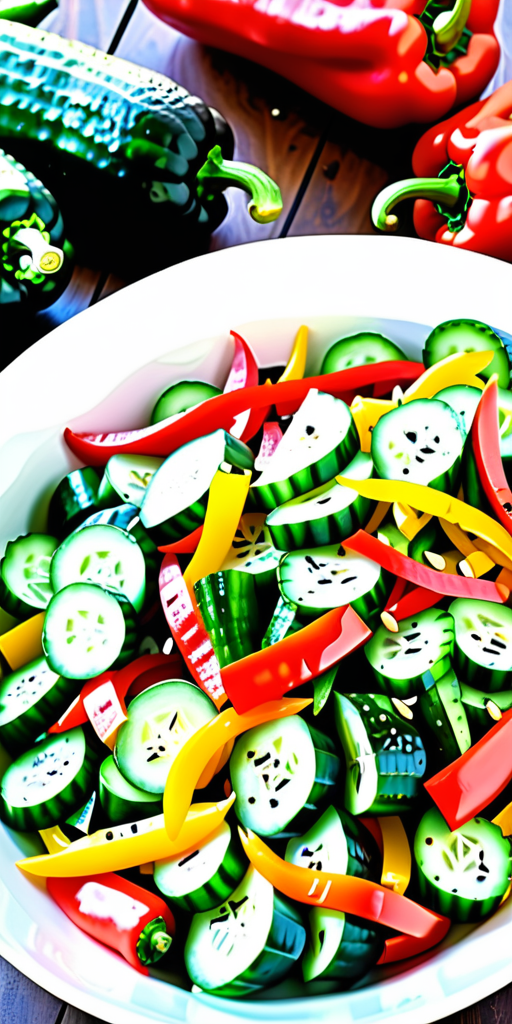 cucumber and bell pepper salad