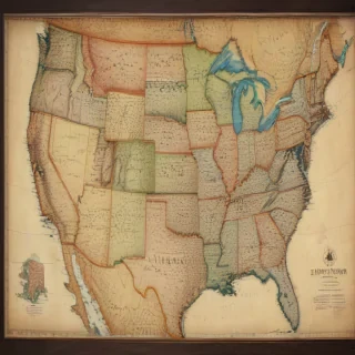 usa map with states