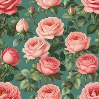 vintage rose illustration