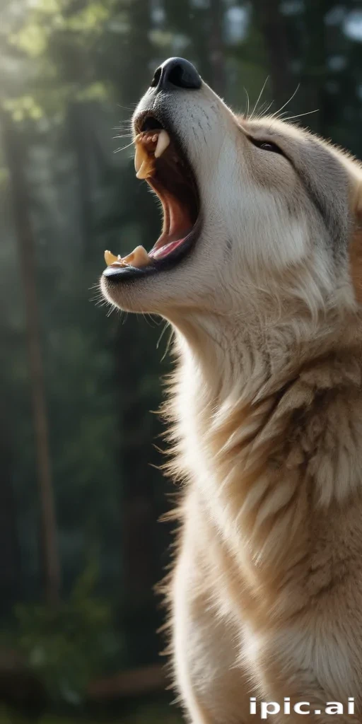 wolf howling png