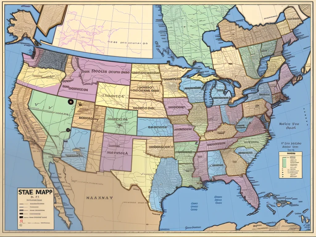 usa state map