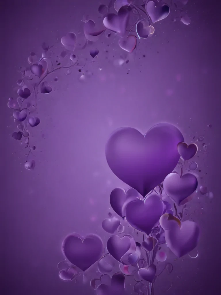 purple hearts wallpaper