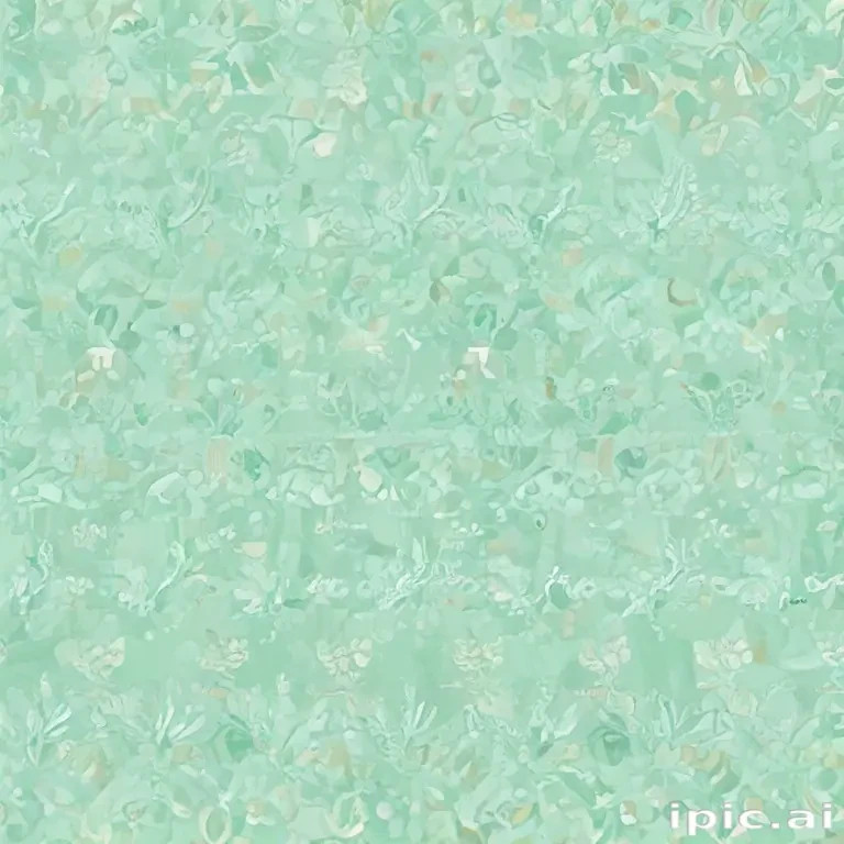 Delicate Floral Patterns on a Soft Mint Green Background for Elegant Decor