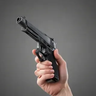 holding gun png