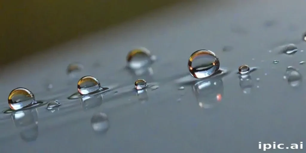 water droplets transparent
