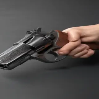 holding gun png