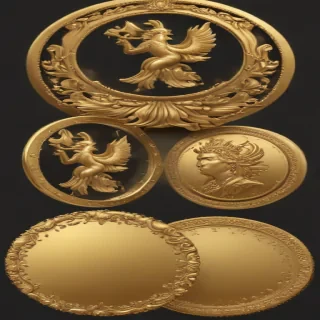 gold circle png