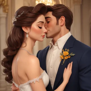 cartoon couple aesthetic