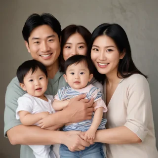 free use asian family