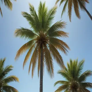 palm trees transparent