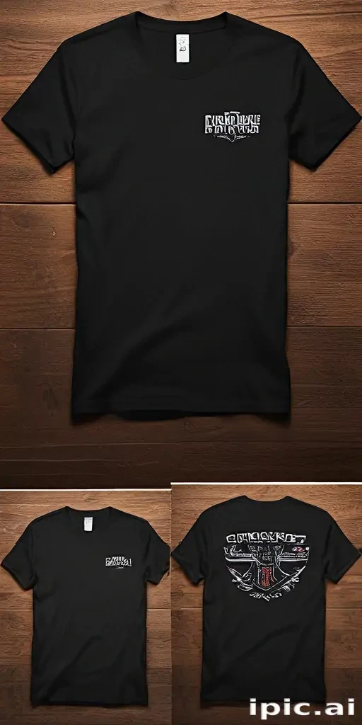 black shirt mock up