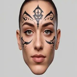 face tattoo png