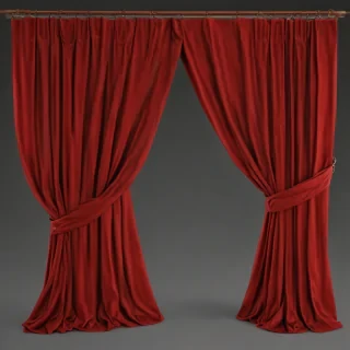 red curtain png
