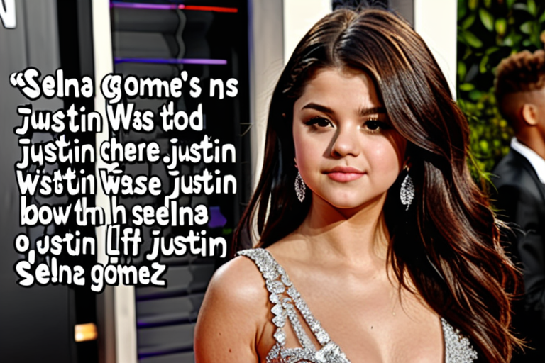 selena gomez about justin