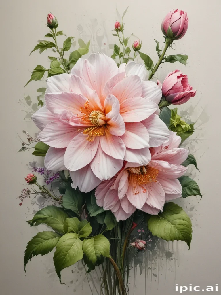 pictures of flowers drawing