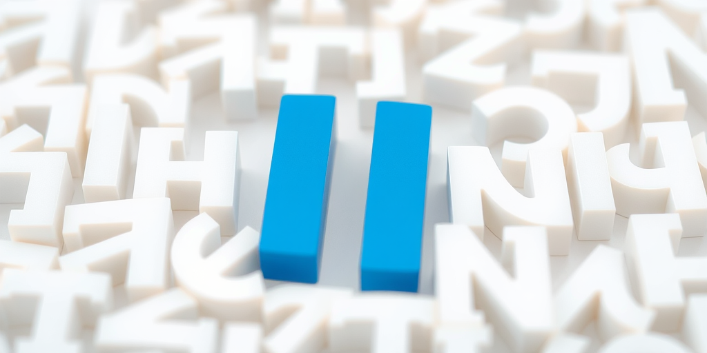 Create an abstract composition of white and light gray paragraph symbols with a large blue paragraph symbol in the center, shot with a DSLR camera, 50mm lens, f/2.8 aperture, ISO 100, in natural light, with a shallow depth of field to enhance background blur and focus on the central symbol.