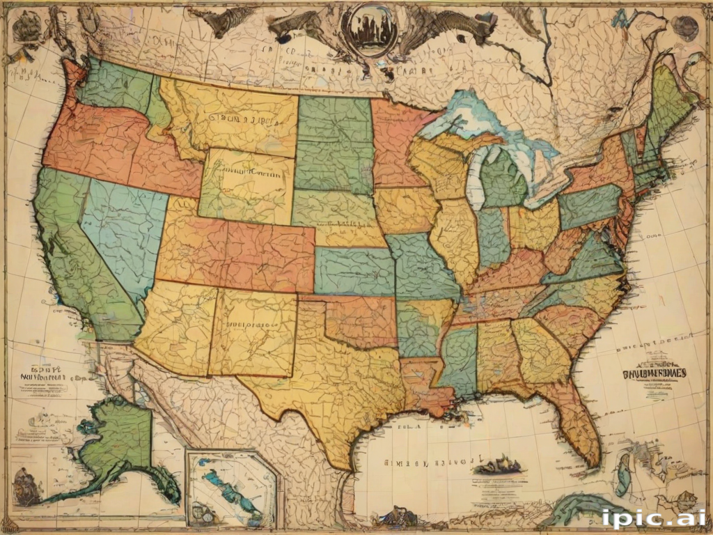 map united states