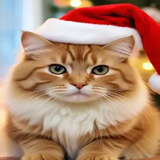 cat christmas wallpaper