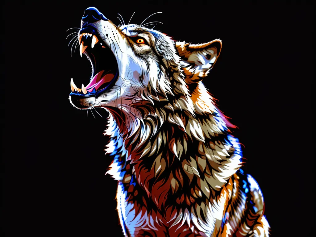 wolf howl png