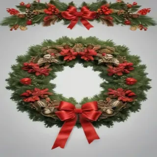 christmas wreath clip art